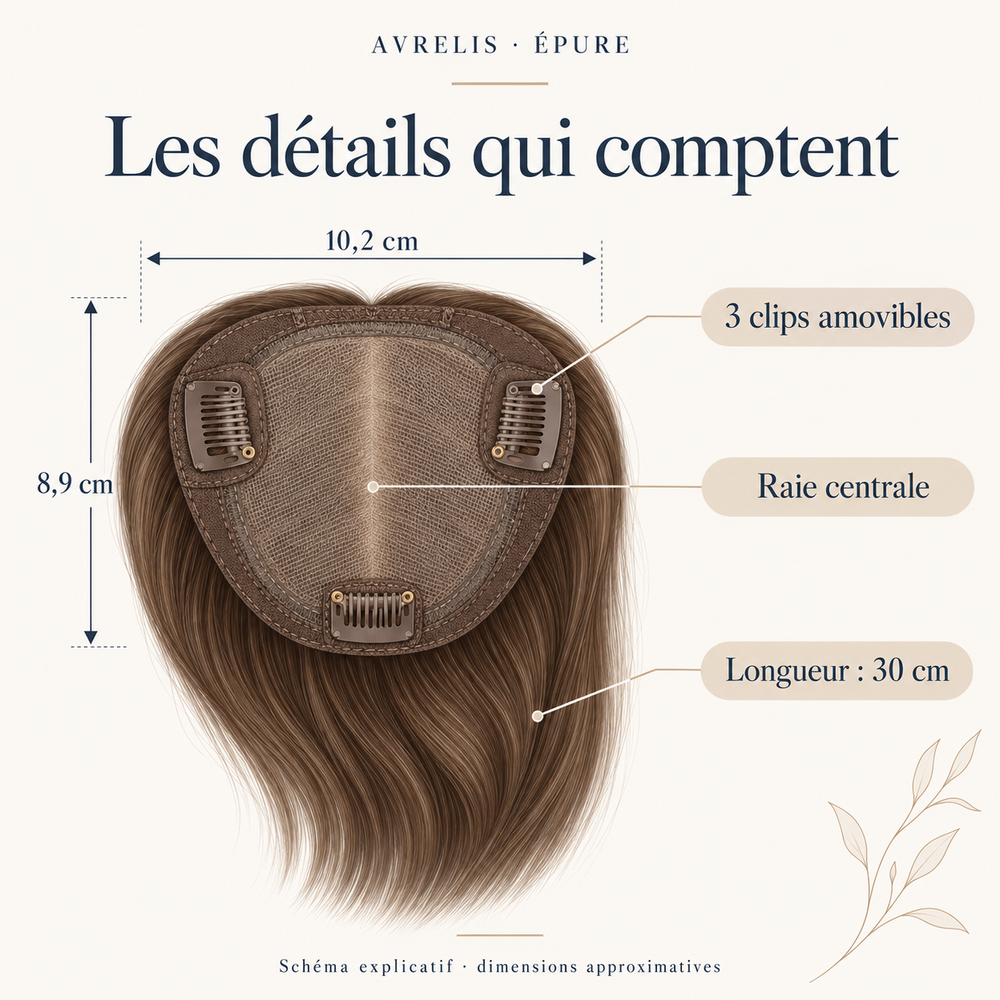 Schéma explicatif des clips et dimensions